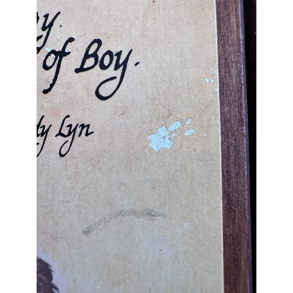 Wall Plaque Vintage Wendy Lyn How God Made Little Boys Wood Poem Art 11x8.5